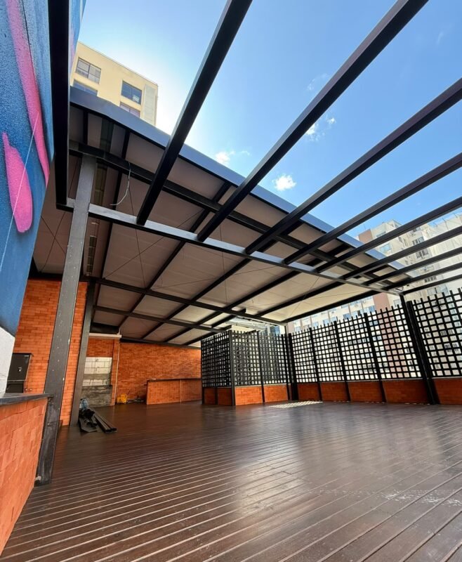 Cobertura Metálica para Escola SEB – obra MetalPriss